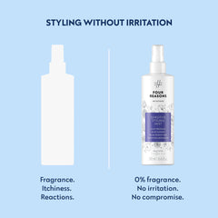 No nothing mist coating hair strand showing smoother, shinier surface