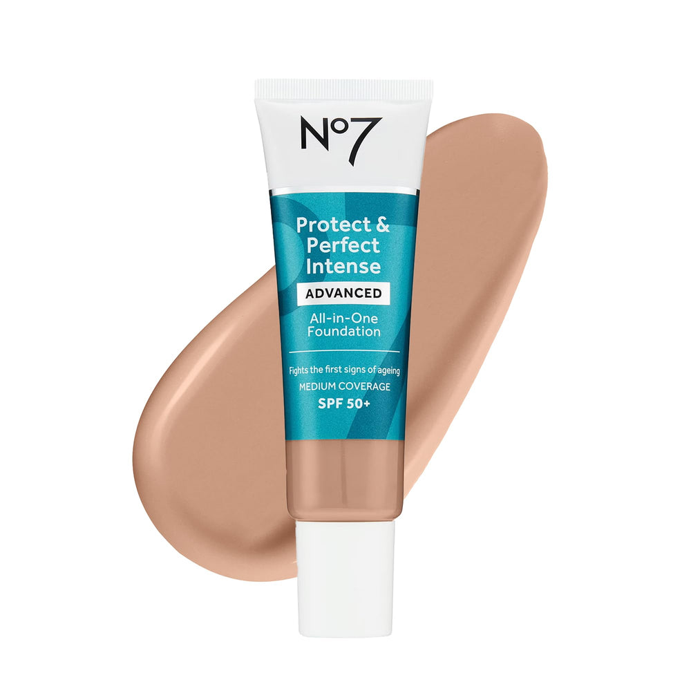 no7 product front packaging showing Cool Beige and benefits