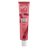 No7 front packaging showing bottle and branding, promoting visible firming