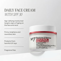 No7 open jar displaying cream texture and fast-absorbing finish
