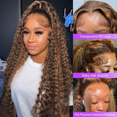 NOELLA honey blonde side profile highlighting water wave movement benefit