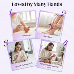 NOGCAW pen being used to push back cuticles and apply oil for neat nails benefit
