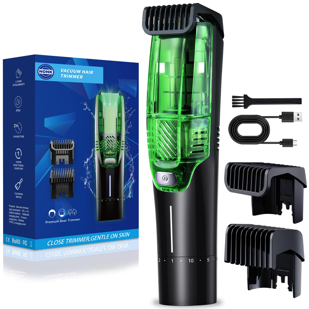 NONK front view of cordless trimmer showing compact grooming kit and tidy design