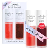 NOONI front view of Appleberry and Applewine duo showing compact tubes and color