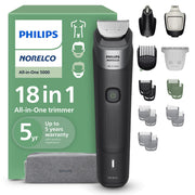 Norelco 5000 front view showing kit and compact design for versatile grooming