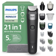 Philips Norelco front view showing full grooming kit and modular attachments benefit versatility