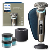 Norelco Body Groomer 7000 front view showing ergonomic grip and controls for easy handling