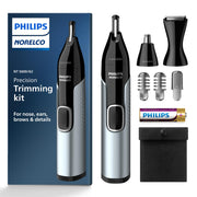 Norelco trimmer front view showing compact design and easy grip benefit