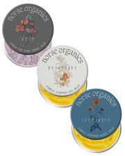 Norse Organics front packaging showing the full three-piece pimple system benefits