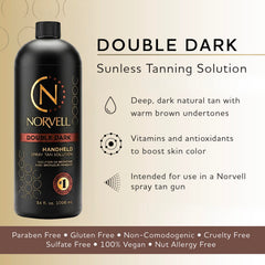 Norvell Double Dark close-up texture of solution highlighting smooth bronzers and hydration