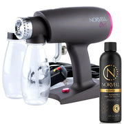 Norvell Oasis front view showing sleek handheld design and portability benefit