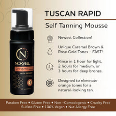 Norvell mousse texture close-up illustrating airy foam and easy spreadability