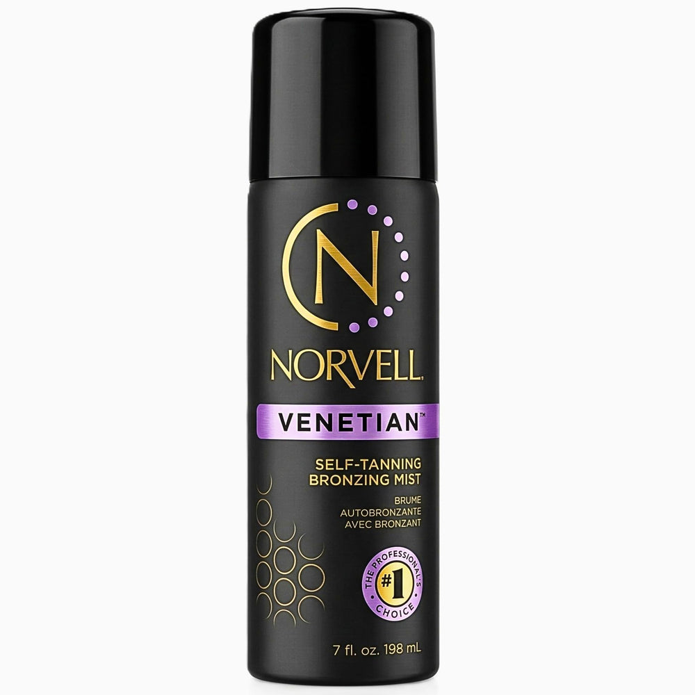 Norvell front packaging showing 7 fl oz bottle and instant bronzer benefit