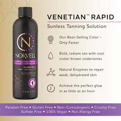 Norvell Venetian One back label highlighting clean-beauty benefits