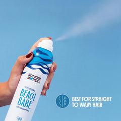 Not Your Mother's texture shot applying product to roots for instant oil absorption