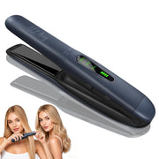 NOTANY front view of portable flat iron showing compact travel-ready design