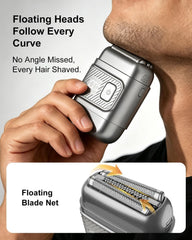 Nova Rix detailed foil texture showing fine nets for gentle, close cutting benefit