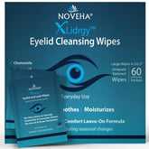 NOVEHA front packaging showing 60 wipes pack and benefits