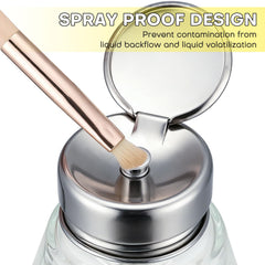 Noverlife flip cap open demonstrating clean protection and spill prevention