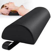 Noverlife front view of half-round bolster showing compact D-shape and support
