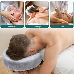 Noverlife cover on massage cradle front view ensures hygienic barrier