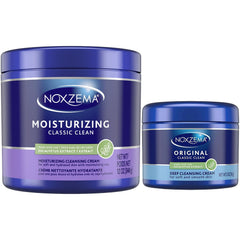Noxzema moisturizing 12 oz jar front view showing cleanser benefit