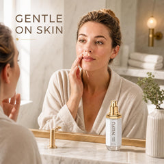 Generic Nu Yu silky texture close-up highlights fast-absorbing benefit