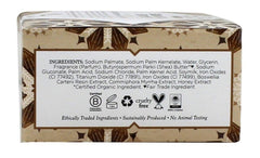 Nubian Heritage soap lather in hand demonstrating gentle, rich cleansing
