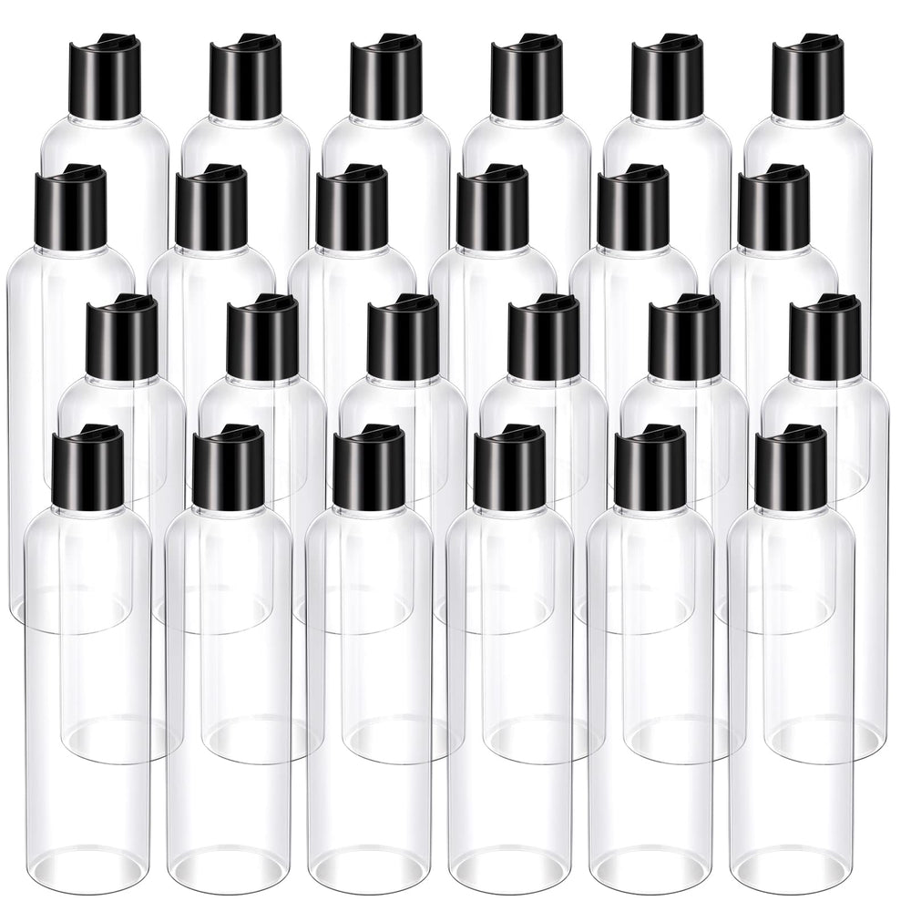 Nuenen front view of 24 clear bottles showing quantity and convenience
