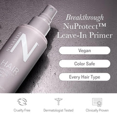 NULASTIN NuProtect mist spraying from bottle demonstrating even application and quick coverage