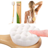 NURENDER front view of back brush showing full shape and length benefit reach