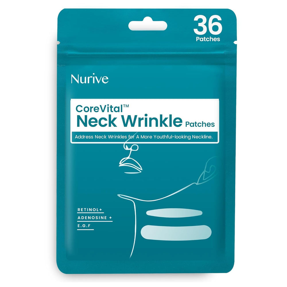 NURIVE front packaging showing 60ct medium patches and benefits