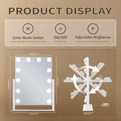 NUSVAN touch control panel lit to show effortless mode switching and brightness adjustment