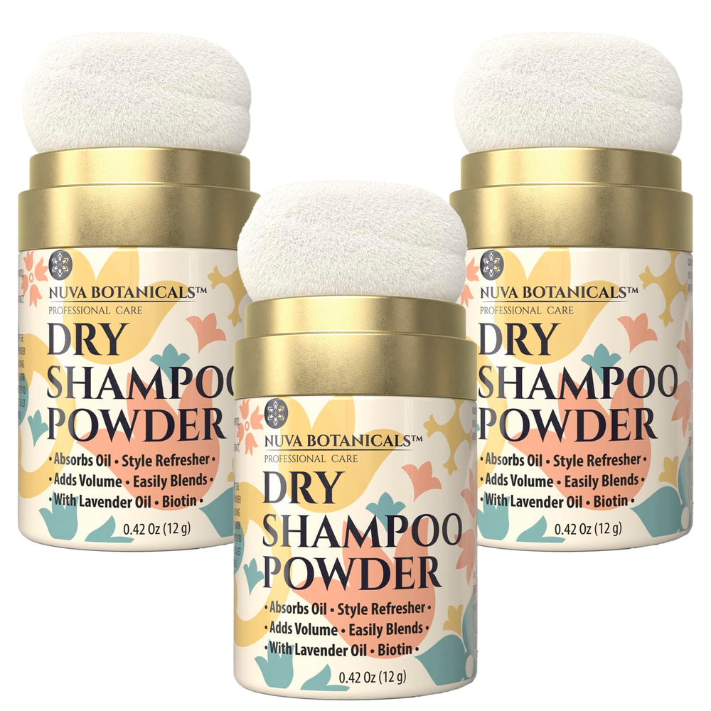 Nuva Botanicals front packaging showing travel lavender jars and benefits