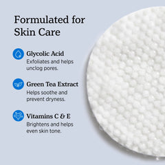 NUVADERMIS pad texture macro showing exfoliating surface and gentle finish
