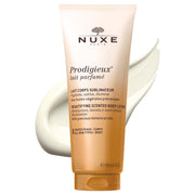 NUXE bottle front packaging showing elegant design and nourishing benefit