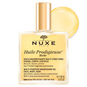 NUXE bottle front view showing elegant packaging and brand benefit