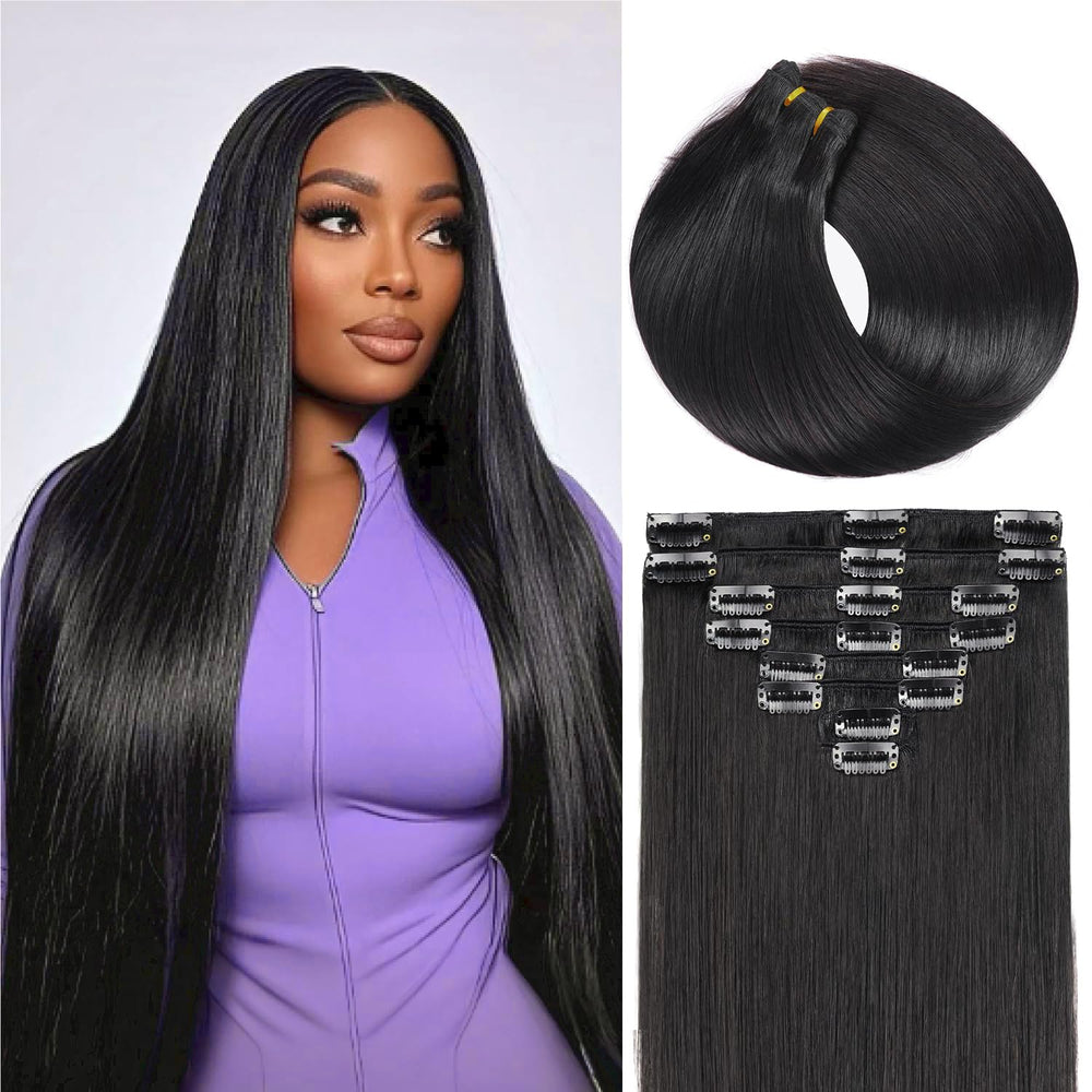 Nuzusa front packaging showing 1B Natural Black and full set benefits