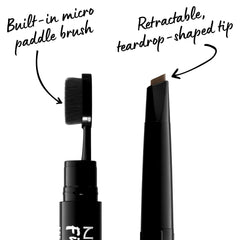 NYX PROFESSIONAL MAKEUP mini paddle brush detail for fluffing and blending