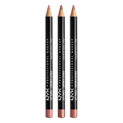 NYX PROFESSIONAL MAKEUP front packaging showing the three pencil shades for versatile wear