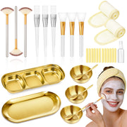 Nyxuso front view of gold accented kit showing complete tool set and professional look