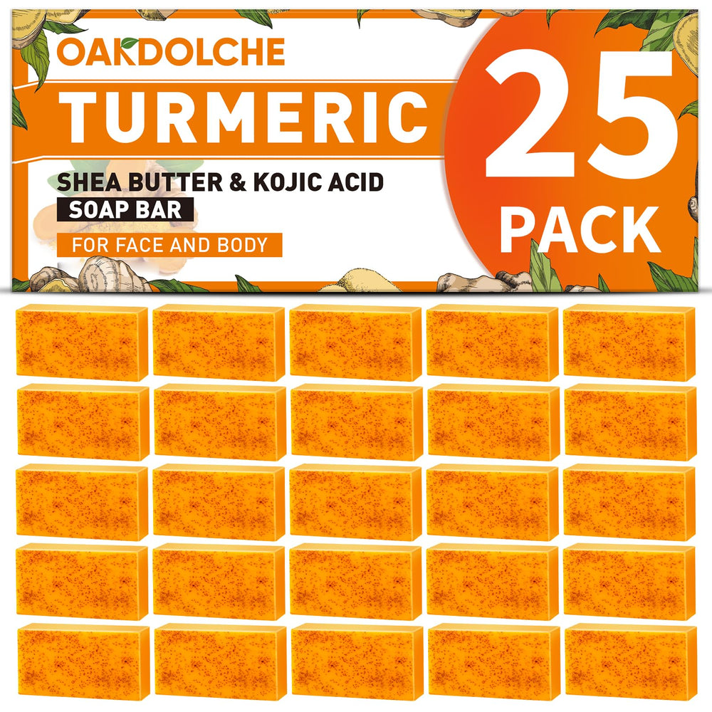 OAKDOLCHE box packaging showing 25 wrapped soap bars and gifting appeal