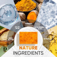 OAKDOLCHE turmeric ingredient close-up highlighting natural extract benefit