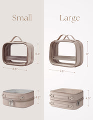 Oaque clear PVC window with contents visible for fast access