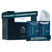 Oars + Alps front packaging showing 14-count travel wipes and brand