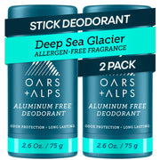 Oars + Alps front packaging showing clear deodorant benefits