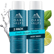 Oars + Alps front label bottle showing clean packaging and scent benefit