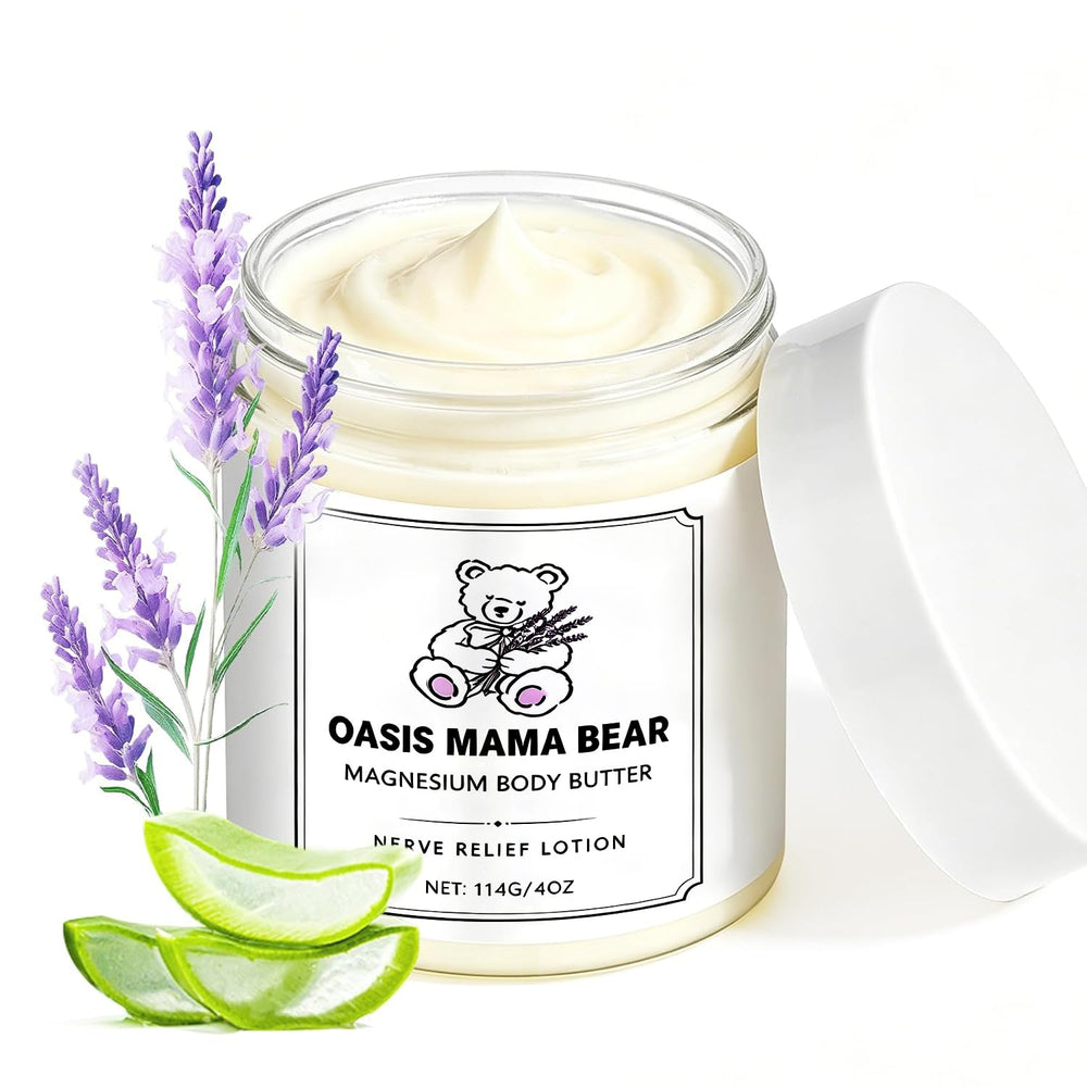 OASIS MAMA BEAR front packaging showing jar and label, clear product identification and benefit