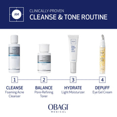 Close-up of Obagi toner label showing ingredient focus and clarity