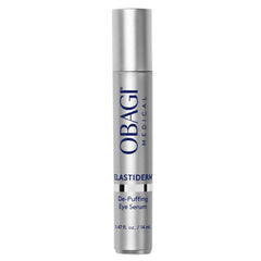 Obagi Medical front packaging of ELASTIderm Eye Serum showing sleek tube and label for easy identification and trust